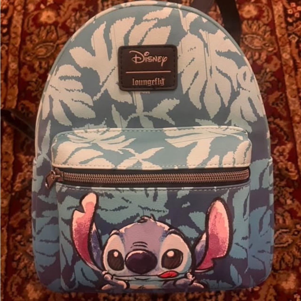 Loungefly Stitch Patterned Backpack